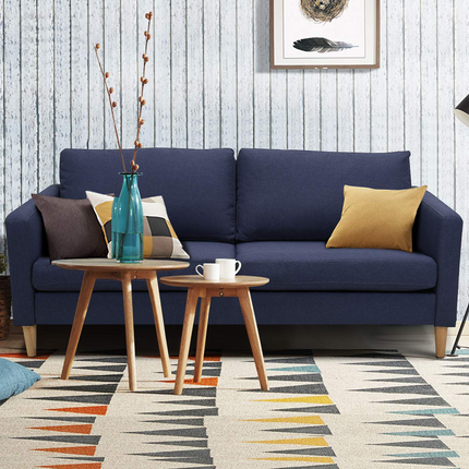 Dreamade Modern Upholstered Accent Sofa, Fabric Futon Sofa Bed