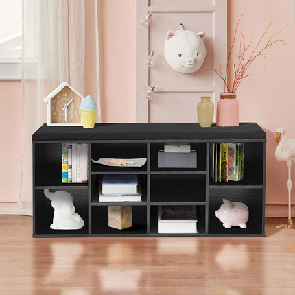Dreamade Shoe Storage Bench with Cushion, Entryway Shoe Rack Bench