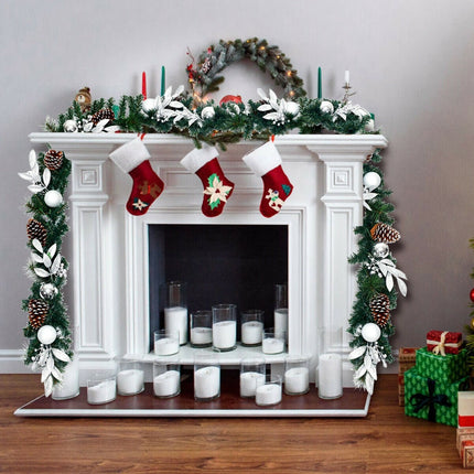 9FT Pre-lit Christmas Garland, with 50 LED Lights - DreamadeUS
