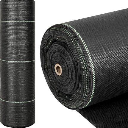 Dreamade 6.5x330 FT Weed Barrier Landscape Fabric, 3.2OZ Heavy-Duty Permeable Woven PP Ground Cover