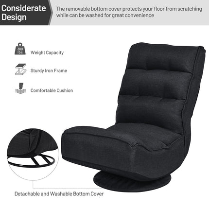360 Degree Swivel Floor Chair, Lazy Sofa Lounge Chair - Dreamadeus