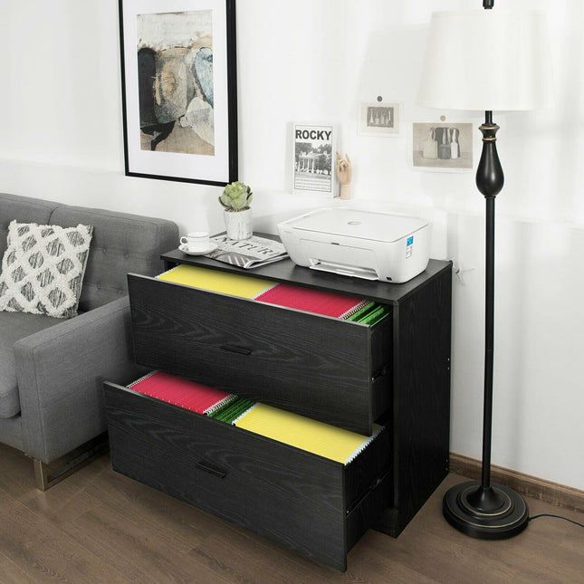 Dreamade 2-Drawer Lateral File Cabinet Printer Stand