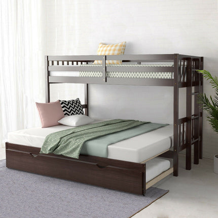 Twin Over Pull-Out Bunk Bed with Trundle