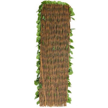 Dreamade 3PCS Expandable Artificial Hedges Faux Ivy Leaves Fence