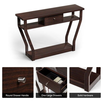 Console Table Modern Easy Assembly Entryway Table