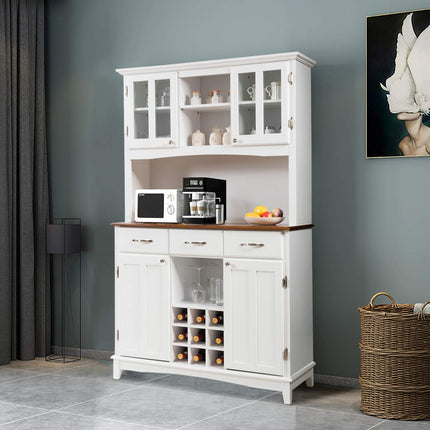 Dreamade Buffet Hutch Cabinet, Kitchen Hutch Sideboard