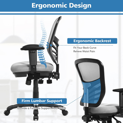 Dreamade Seat Tilt Adjustment Office Chair for Working Studying Gaming