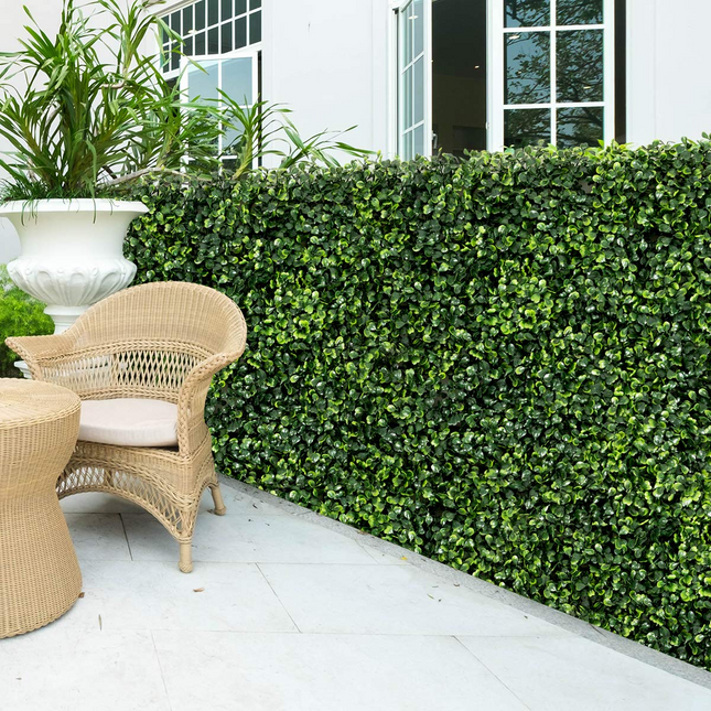Dreamade 12PCS 20x20inch Artificial Boxwood Panels Garden Privacy Fence Screen