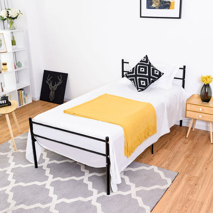 Dreamade Twin Size Platform Bed with Headboard and Footboard