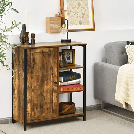 Dreamade Storage Cabinet, Industrial Pantry Cupboard