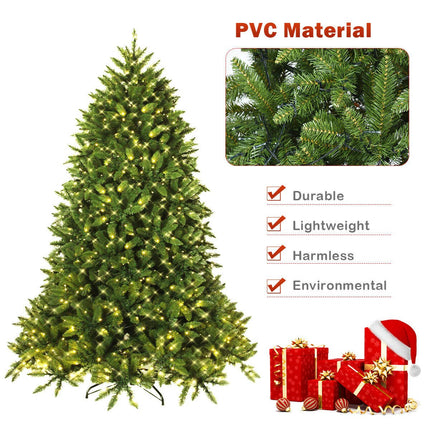 5ft Prelit Christmas Tree, Premium Hinged Artificial Fir Tree - DreamadeUS