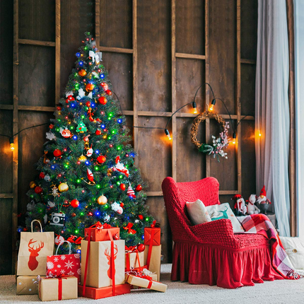 Dreamade Artificial Christmas Tree Premium Spruce Hinged Tree, UL-Certified Transformer - DreamadeUS