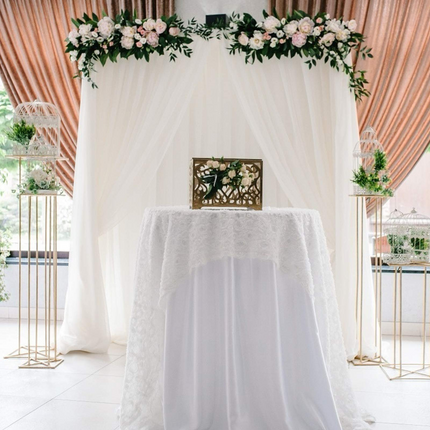 Dreamade Metal Garden Arch, Wedding Arbor for Ceremony, Pergola Arbor Garden Trellis for Various Climbing Plant