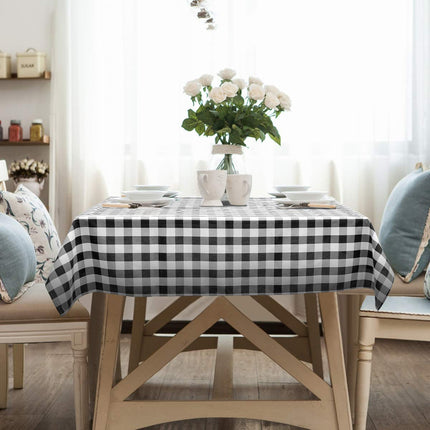 Dreamade Decorative Buffalo Plaid Table Cover for Kitchen Dining Wedding Party