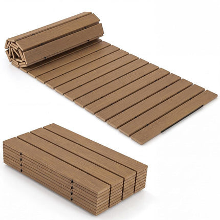 Dreamade 8 FT Garden Pathway, Waterproof HDPE Outdoor Walkway with Non-Slip Surface (1/2)