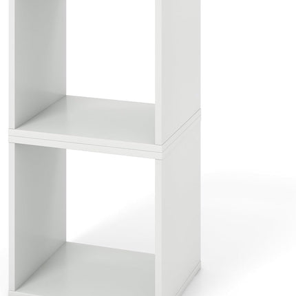 Dreamade 2/4 Cube Bookshelf Organizer, 2-Tier Stackable Cube Storage Organizer