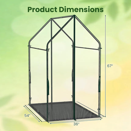 Dreamade Mini Outdoor Portable Green House with Sturdy Metal Frame