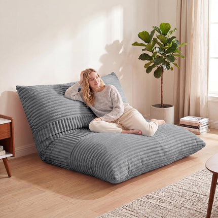 Dreamade 3-in-1 Bean Bag Chair with Soft Crushed Sponge & Comfy Corduroy Fabric