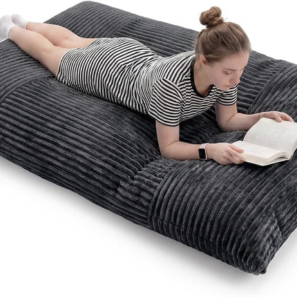Dreamade Bean Bag Chair for Adults | Stuffed Floor Sofa w/Machine-washable Corduroy Cover