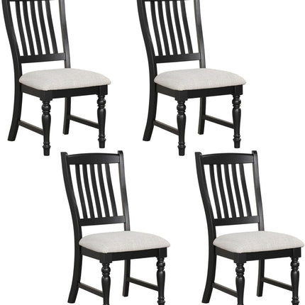 Dreamade Wood Dining Chairs Set of 2/4 Farmhouse Kitchen Chairs with Solid Wood Frame, Max Load 355 Lbs