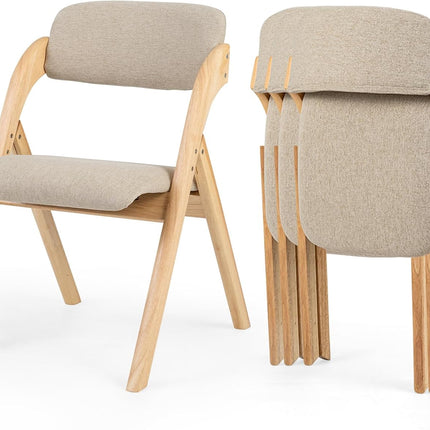 Dreamade Folding Dining Chairs Set of 2/4 | Pre-Assembled Padded Kitchen Chairs