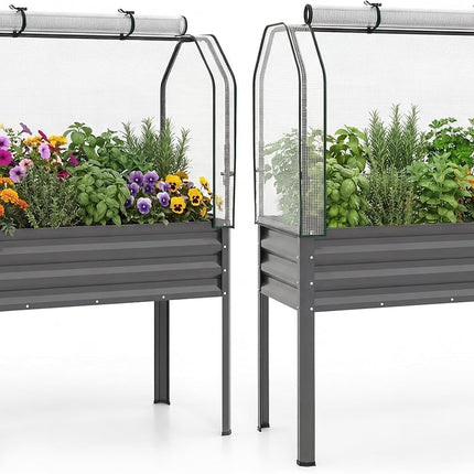 Dreamade Raised Garden Bed with Legs & Greenhouse Cover (1/2)