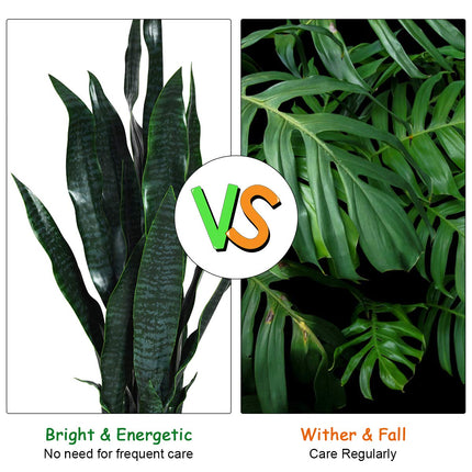 Artificial Snake Plant, 36" Fake Sansevieria - DreamadeUS