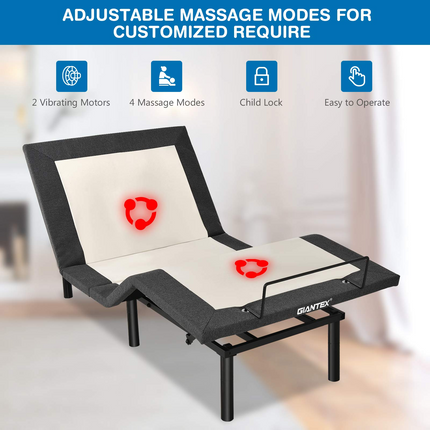 Adjustable Bed Base with Wireless Remote - Dreamade