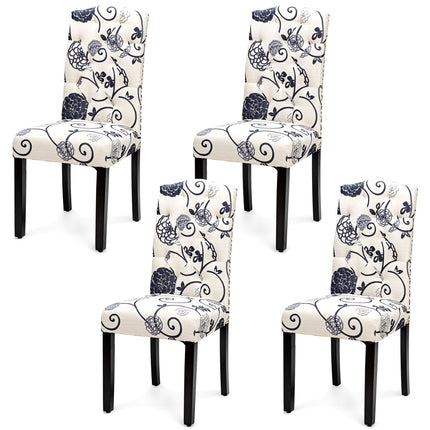 Dreamade Parsons Chairs, Uphostered Kitchen Dining Chairs w/Wood Legs