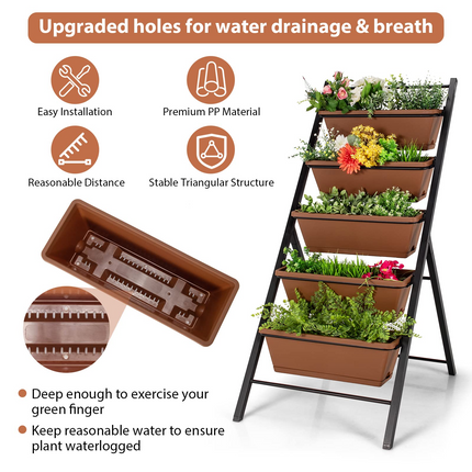 Elevated Garden Beds with Water Drainage Hole