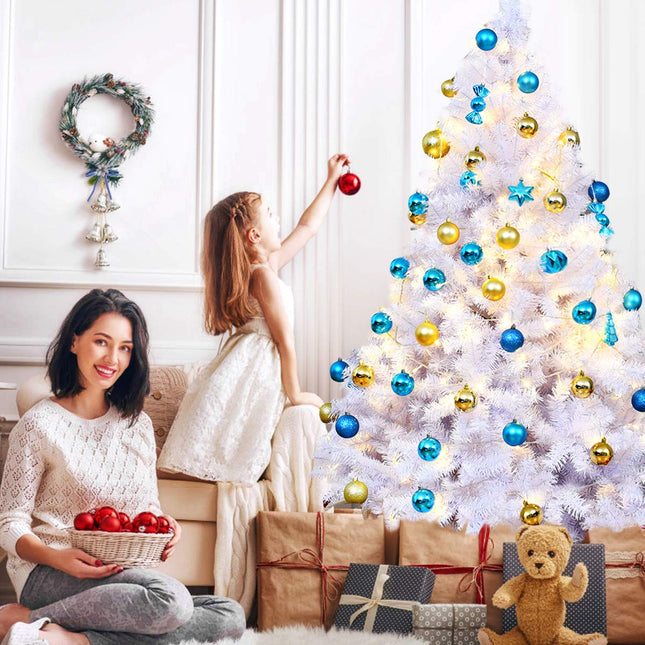 6ft /7.5ft/9ft White Artificial Christmas Tree - DreamadeUS