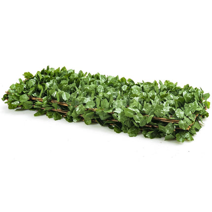 Dreamade 3PCS Expandable Artificial Hedges Faux Ivy Leaves Fence