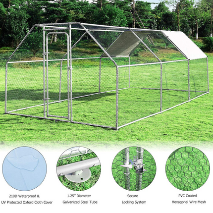 Dreamade Large Metal Chicken Coop