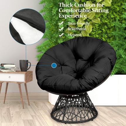 Dreamade Rattan Round Papasan Chair