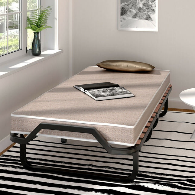 Dreamade Rollaway Folding Bed with 4 Inch Mattress