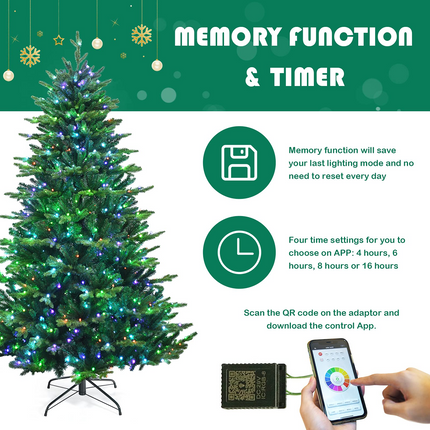 Dreamade Christmas Tree, PVC & PE Branch Tips, Indoor Holiday Festival Decoration for Residential Commercial Use - DreamadeUS