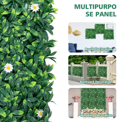 Dreamade 12PCS 20x20inch Artificial Boxwood Panels Garden Privacy Fence Screen
