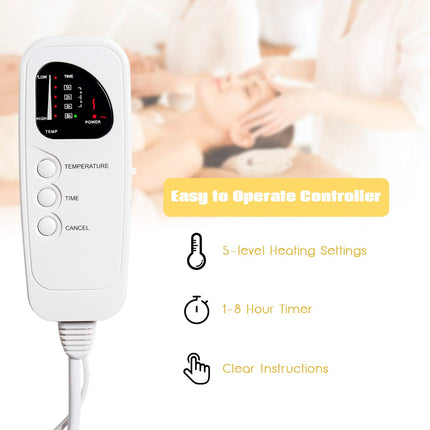 Dreamade Massage Bed Warmer with Digital Timer for Spa Table