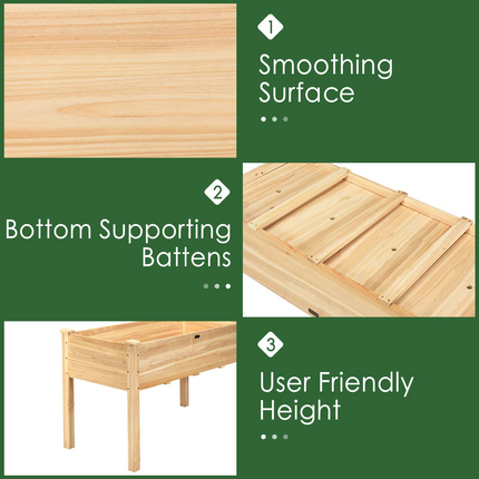 Raised Garden Bed Kit (49.5" X 23.5" X 30.0")