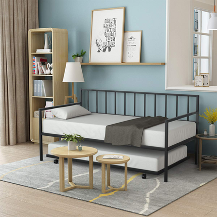 Dreamade Twin Size Daybed and Trundle Frame Set