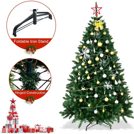 Artificial Douglas Christmas Tree Easy Assembly Xmas Tree for Indoor and Outdoor - DreamadeUS