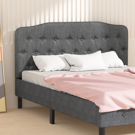 Dreamade Upholstered Headboard, Button Tufted Headboard, Queen Size