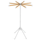 Dreamade 4 Legs Foldable Clothes Drying Rack with 8 Bamboo Hanging Rods and 40 Hanger Slots