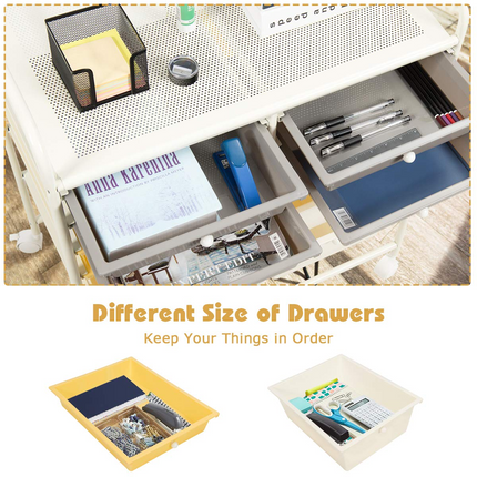 Dreamade 12 Drawer Rolling Storage Cart