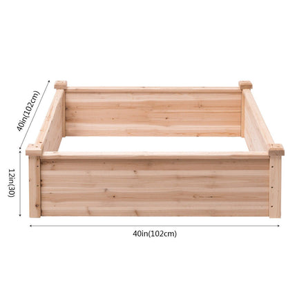 Dreamade Raised Garden Bed, 40''Lx40''Wx12''H