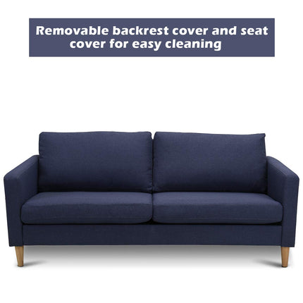 Dreamade Modern Upholstered Accent Sofa, Fabric Futon Sofa Bed