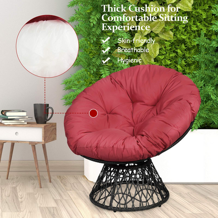 Dreamade Rattan Round Papasan Chair
