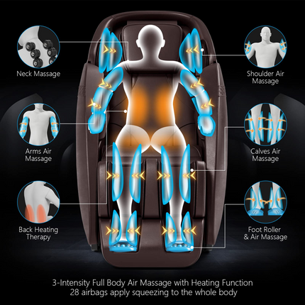 Dreamade SL Track Massage Recliner Zero Gravity W/Negative Ion Generator