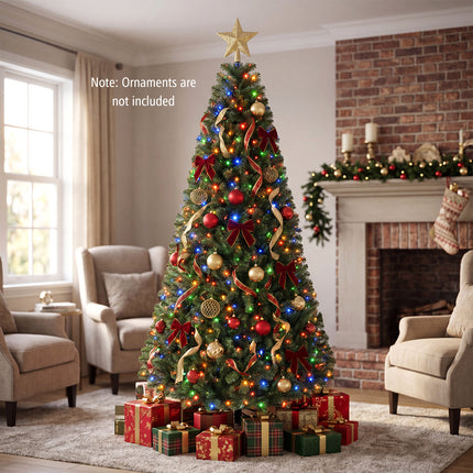 DREAMADE 6 FT Pre-Lit Christmas Tree, 845 Branch Tips Artificial Decor