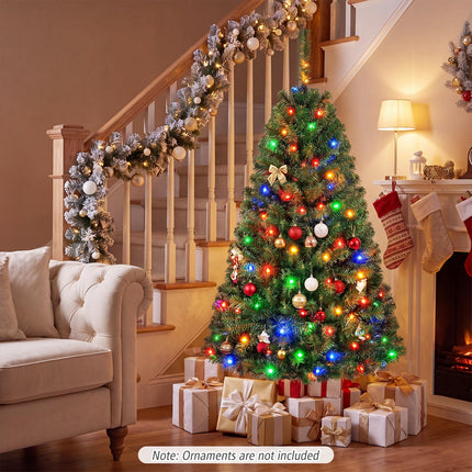 Dreamade 4FT Artificial Christmas Tree | Full Xmas Tree w/296 Branch Tips and 2 Lighting Colors